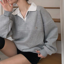 画像をギャラリービューアに読み込む, 韓国アイドルが好きなあの子のバイカラーポロトップス_N3464