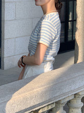 画像をギャラリービューアに読み込む, パリのカフェでブランチした日のワッフルボーダーTシャツ_N2121