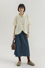 画像をギャラリービューアに読み込む, おしゃれするのが大好きな女の子のラウンドカットデザインシャツ_N2532