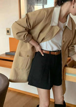 画像をギャラリービューアに読み込む, 海外旅行を楽しむ私のバイカラーステンカラーコート_N1607