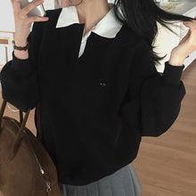 画像をギャラリービューアに読み込む, 韓国アイドルが好きなあの子のバイカラーポロトップス_N3464