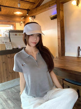 画像をギャラリービューアに読み込む, 気になる彼に会いに行く日のロゴ入りスポーティーポロシャツ_K0100