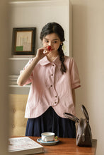 画像をギャラリービューアに読み込む, おしゃれするのが大好きな女の子のラウンドカットデザインシャツ_N2532