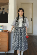 画像をギャラリービューアに読み込む, 【2点セット】蚤の市で見つけたレイヤードアンティークワンピース_N2518