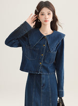 画像をギャラリービューアに読み込む, 【2点セット】シャンゼリゼ通りを歩く彼女のデニムセットアップ_N3500