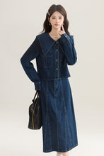 画像をギャラリービューアに読み込む, 【2点セット】シャンゼリゼ通りを歩く彼女のデニムセットアップ_N3500