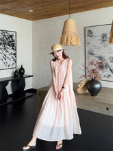 画像をギャラリービューアに読み込む, サマーハットと秘密の手紙を風に乗せたシフォンワンピース_K0097