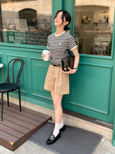 画像をギャラリービューアに読み込む, パリのカフェでブランチした日のワッフルボーダーTシャツ_N2121