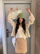 画像をギャラリービューアに読み込む, 咲き始めた朝の花園を歩くようなフローラルクロシェカーディガン_K0068