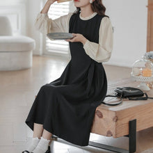 画像をギャラリービューアに読み込む, 行きつけの喫茶店でプリンを食べる日のドッキングフリルネックワンピース_N1443