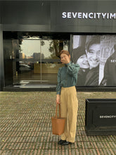 画像をギャラリービューアに読み込む, お洒落上級者なあの子のパフスリーブデニムシャツ_N1717