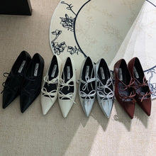 画像をギャラリービューアに読み込む, 一目惚れした私のリボンストラップポインテッドトゥパンプス_N1786