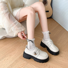 画像をギャラリービューアに読み込む, イチゴミルクが好きなあの子のメタルハート厚底ローファー_N3227