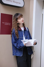 画像をギャラリービューアに読み込む, お気に入りのカフェに行く日の刺繍デニムジャケット_N1981