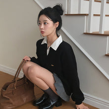 画像をギャラリービューアに読み込む, 韓国アイドルが好きなあの子のバイカラーポロトップス_N3464