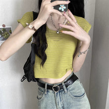 画像をギャラリービューアに読み込む, 軽やかで涼しげな雰囲気を纏う透かし編みトップス_K0050