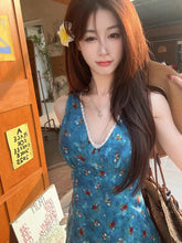 画像をギャラリービューアに読み込む, レースの胸元に秘密を隠して歩く夜風の中のドレスワンピース_K0066