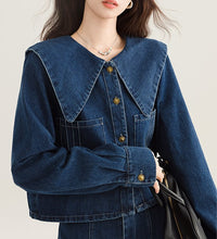 画像をギャラリービューアに読み込む, 【2点セット】シャンゼリゼ通りを歩く彼女のデニムセットアップ_N3500