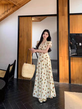 画像をギャラリービューアに読み込む, ココナッツの香る道で出会った少女の思い出を織り込んだ夏の日のロングドレス_K0168