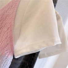 画像をギャラリービューアに読み込む, ビーチサイドの朝日をまとったパステルグラデーショントップス_K0048