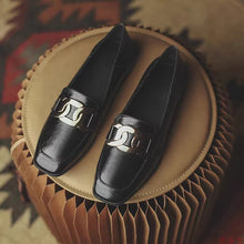 画像をギャラリービューアに読み込む, 秋の図書館でお気に入りの本を読む時間に寄り添う、上品レザーローファー_K0188