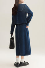 画像をギャラリービューアに読み込む, 【2点セット】シャンゼリゼ通りを歩く彼女のデニムセットアップ_N3500