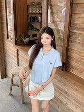 画像をギャラリービューアに読み込む, 気になる彼に会いに行く日のロゴ入りスポーティーポロシャツ_K0100