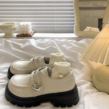 画像をギャラリービューアに読み込む, イチゴミルクが好きなあの子のメタルハート厚底ローファー_N3227