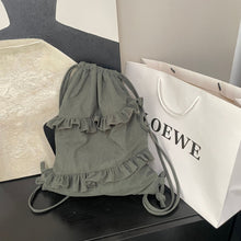 画像をギャラリービューアに読み込む, カフェで勉強をした日のフリルでデザインナップサック_N3457