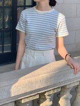 画像をギャラリービューアに読み込む, パリのカフェでブランチした日のワッフルボーダーTシャツ_N2121