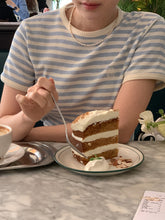 画像をギャラリービューアに読み込む, パリのカフェでブランチした日のワッフルボーダーTシャツ_N2121