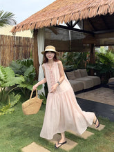 画像をギャラリービューアに読み込む, サマーハットと秘密の手紙を風に乗せたシフォンワンピース_K0097