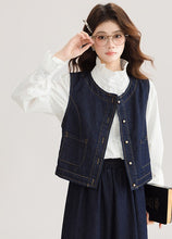画像をギャラリービューアに読み込む, 【2点セット】本屋さんに立ち寄るデニムベストとスカートのセットアップ_N3495