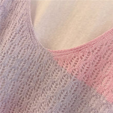 画像をギャラリービューアに読み込む, ビーチサイドの朝日をまとったパステルグラデーショントップス_K0048