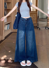 画像をギャラリービューアに読み込む, 見上げた空の青さと溶け合う、インディゴワイドデニム_K0110