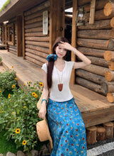 画像をギャラリービューアに読み込む, 水彩画みたいににじんだ恋の記憶スカート_K0163