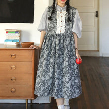 画像をギャラリービューアに読み込む, 【2点セット】蚤の市で見つけたレイヤードアンティークワンピース_N2518