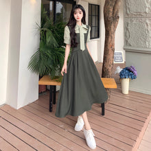 画像をギャラリービューアに読み込む, 落ち葉舞う並木道を歩くときのクラシカルガーリーワンピース_K0142