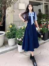 画像をギャラリービューアに読み込む, 落ち葉舞う並木道を歩くときのクラシカルガーリーワンピース_K0142