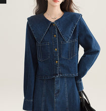 画像をギャラリービューアに読み込む, 【2点セット】シャンゼリゼ通りを歩く彼女のデニムセットアップ_N3500