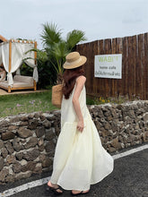 画像をギャラリービューアに読み込む, サマーハットと秘密の手紙を風に乗せたシフォンワンピース_K0097