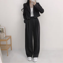 画像をギャラリービューアに読み込む, 【2点セット】エスプレッソがお決まりの彼女のショートジャケットセットアップ_N2114