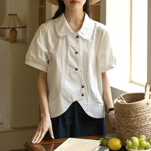 画像をギャラリービューアに読み込む, おしゃれするのが大好きな女の子のラウンドカットデザインシャツ_N2532