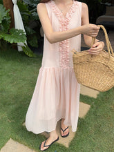 画像をギャラリービューアに読み込む, サマーハットと秘密の手紙を風に乗せたシフォンワンピース_K0097