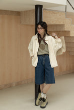 画像をギャラリービューアに読み込む, 海辺のカフェで他絡あの子のハーフデニムパンツ_N3476