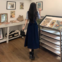 画像をギャラリービューアに読み込む, 落ち葉舞う並木道を歩くときのクラシカルガーリーワンピース_K0142