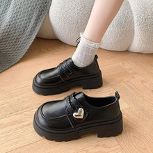 画像をギャラリービューアに読み込む, イチゴミルクが好きなあの子のメタルハート厚底ローファー_N3227