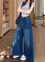 画像をギャラリービューアに読み込む, 見上げた空の青さと溶け合う、インディゴワイドデニム_K0110