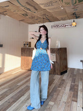 画像をギャラリービューアに読み込む, レースの胸元に秘密を隠して歩く夜風の中のドレスワンピース_K0066