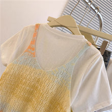 画像をギャラリービューアに読み込む, ビーチサイドの朝日をまとったパステルグラデーショントップス_K0048